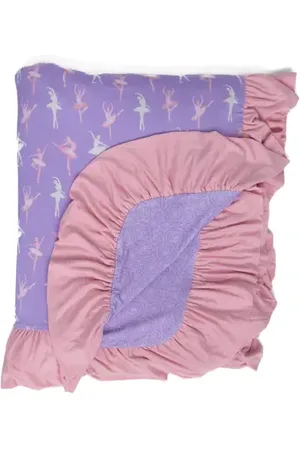 Laree + Co Lillian Ballerinas Ruffle Toddler Blanket in at Nordstrom