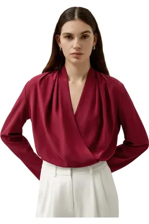 Lilysilk Silk Cr??pe de Chine Long Sleeve Blouse in at Nordstrom, Size Small