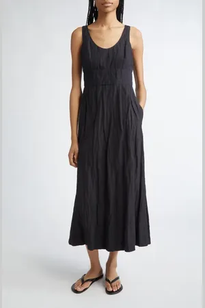 Partow Camden Crinkle Cotton Midi Dress in at Nordstrom, Size 0