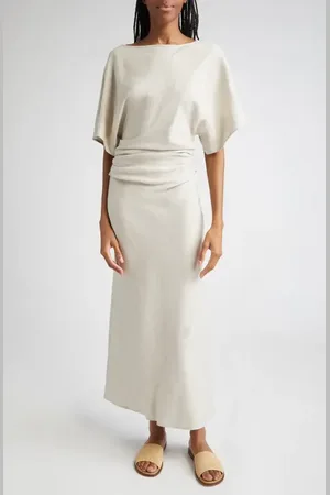 Staud Amelie Linen Blend Dress in at Nordstrom, Size Small
