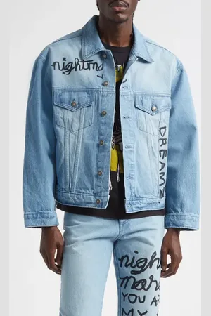 Sky High Farm Gender Inclusive Sweet Dreamz Denim Trucker Jacket in at Nordstrom, Size Large