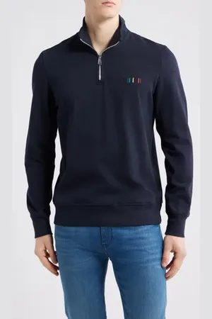Paul Smith Regular Fit Half Zip Pullover in at Nordstrom, Size Medium