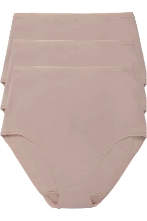 Natori Bliss Bare Cotton High Waist Brief 3-Pack in at Nordstrom, Size Small