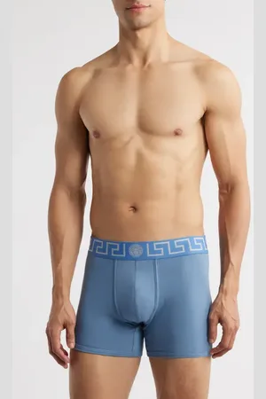 VERSACE Greek Key Jersey Boxer Briefs in at Nordstrom, Size 5