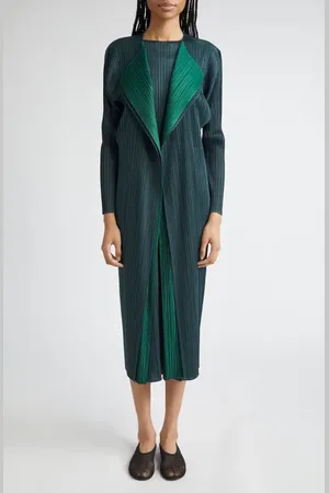 PLEATS PLEASE ISSEY MIYAKE Merry Bicolor Longline Cardigan in at Nordstrom, Size 3