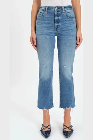 Danny Daze Shy Girl High Waist Crop Flare Jeans in at Nordstrom, Size 29