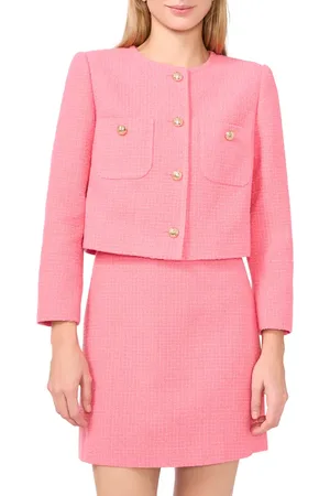 CE&CE Collarless Tweed Jacket in at Nordstrom, Size 8