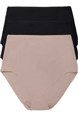 Natori Bliss Bare Cotton High Waist Brief 3-Pack in at Nordstrom, Size Medium