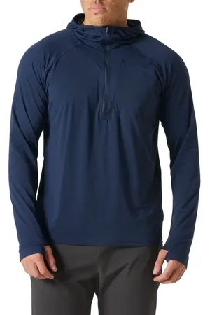 Helly Hansen Shine Solen Performance Half Zip Hoodie in at Nordstrom, Size Large