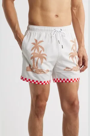 MAVRANS Victory Lap Palm Swim Trunks in at Nordstrom, Size Large