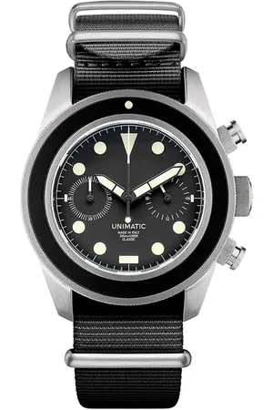 UNIMATIC Modello Tre NATO Strap Classic Chronograph Watch, 41mm x 42mm in at Nordstrom