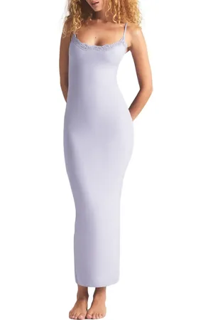 SKIMS Fits Everybody Lace Long Slip Dress in at Nordstrom, Size Large