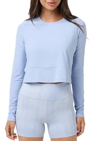 Travis Mathew MoveKnit Solstice Crop Long Sleeve T-Shirt in at Nordstrom, Size Xx-Large