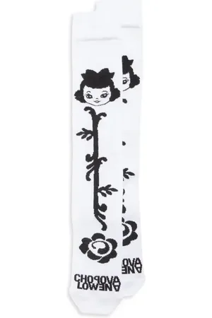 Chopova Lowena Rosebud Knee High Socks in at Nordstrom, Size Medium