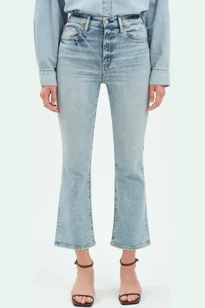 Danny Daze Soho High Waist Ankle Flare Jeans in at Nordstrom, Size 27