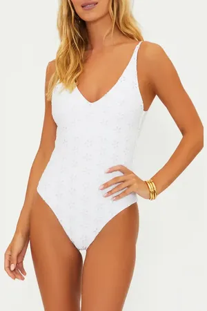Beach Riot Reese Eyelet One-Piece Swimsuit in at Nordstrom, Size X-Small
