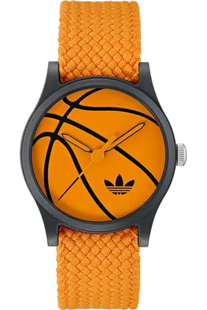 adidas AO Style Basketball Dial Webbing Strap Watch, 39mm at Nordstrom