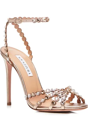 Aquazzura Tequila Crystal Ankle Strap Sandal in at Nordstrom, Size 6Us