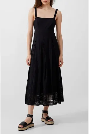 French Connection Aleska Textured Midi Dress in at Nordstrom, Size X-Large