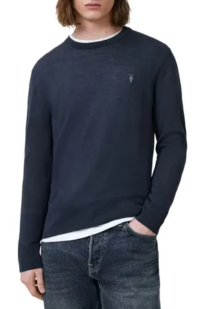 AllSaints Mode Merino Wool Crewneck Sweater in at Nordstrom, Size Small