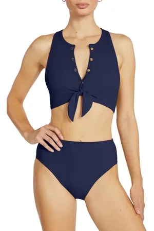 Robin Piccone Amy Racerback Bikini Top in at Nordstrom, Size X-Small