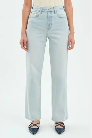 Danny Daze Sun High Waist Straight Leg Jeans in at Nordstrom, Size 25