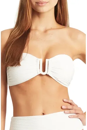 SEA LEVEL U-Bar Bandeau Bikini Top in at Nordstrom, Size 4 Us