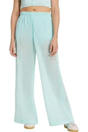 adidas 3-Stripes Sheer Wide Leg Track Pants in at Nordstrom, Size Large