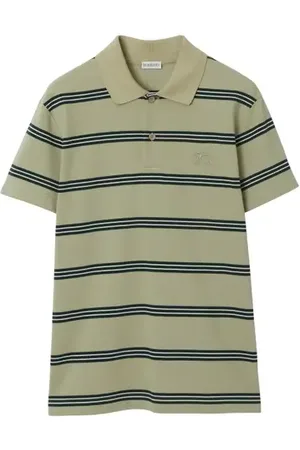 Burberry Striped Cotton Polo Shirt in at Nordstrom, Size Medium