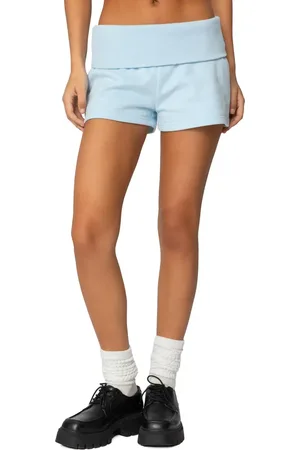 Edikted Foldover Sweat Shorts in at Nordstrom, Size Small