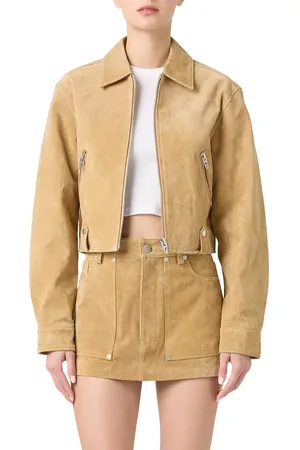 BLANK NYC Crop Suede Jacket in at Nordstrom, Size Medium