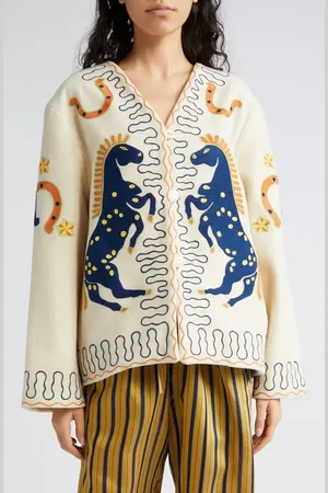 BODE Winter Stallion Wool Jacket in at Nordstrom, Size Medium