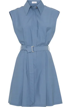 Brunello Cucinelli Mini Chemisier dress with monili in at Nordstrom, Size Small Eu