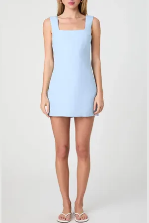 French Connection Birdie Square Neck Minidress in at Nordstrom, Size 0