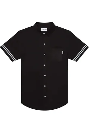 MAVRANS Tailored Fit Game Waterproof Short Sleeve Performance Button-Up Shirt at Nordstrom, Size Small