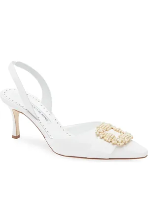 Manolo Blahnik Gibsli Buckle Slingback Pump in at Nordstrom, Size 9Us