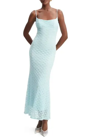 Bardot Adoni Floral Embroidered Mesh Slipdress in at Nordstrom, Size 8