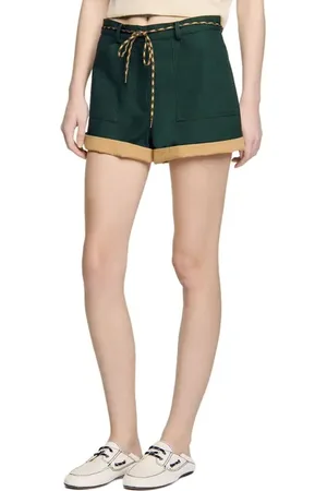 Sandro Two-tone drawstring waist shorts in at Nordstrom, Size 40 Eu