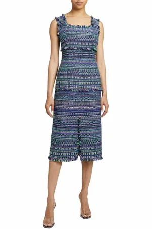 Santorelli FAYE A-line Sleeveless Sheath Dress in Modern Tweed in at Nordstrom, Size 12
