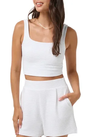 Travis Mathew Yacht Me Rib Crop Tank in at Nordstrom, Size Xx-Large