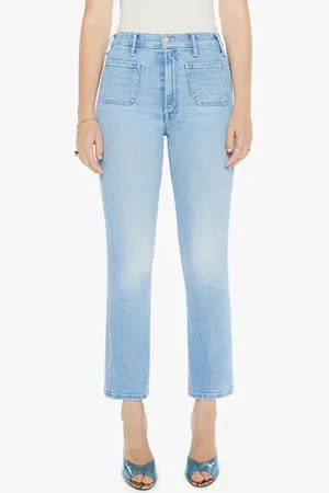 Mother The Hustler Patch Pocket Ankle Bootcut Jeans in at Nordstrom, Size 34