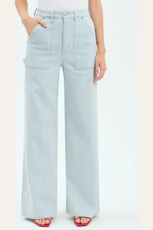Danny Daze Far Out Utility Wide Leg Jeans in at Nordstrom, Size 25