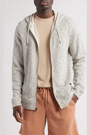 Threads 4 Thought Jordyn Stripe Organic Cotton French Terry Zip Hoodie in at Nordstrom, Size Medium