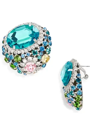 AREA Crystal Cluster Stud Earrings in at Nordstrom