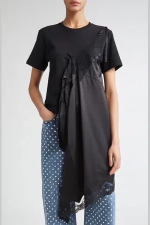 MONSE Deconstructed Lingerie T-Shirt in at Nordstrom, Size 2