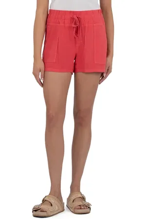 Kut From The Kloth Katana Drawstring Linen Blend Shorts in at Nordstrom, Size Small
