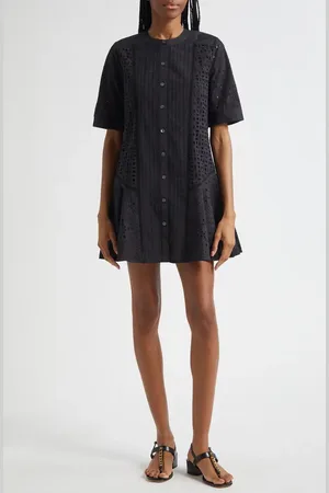 VERONICA BEARD Dara Eyelet Dress in at Nordstrom, Size 10