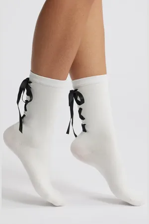 Casa Clara Kirra Ribbon Crew Socks in at Nordstrom