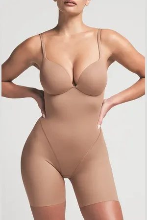 SKIMS Ultimate Body Push-Up Enhancing Padded Midthigh Bodysuit in at Nordstrom, Size Large