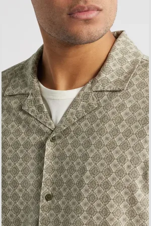 Rails Atlas Linen Blend Camp Shirt in at Nordstrom, Size Xx-Large